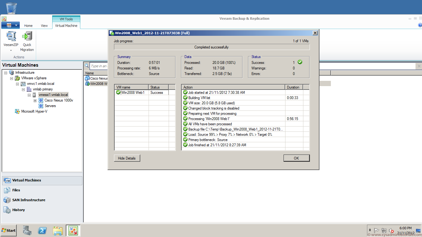 Veeam Backup and Replication Free Edition